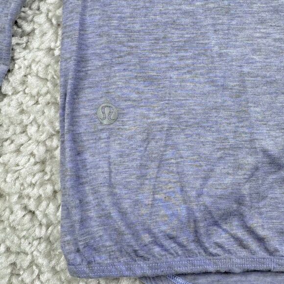 Lululemon Wild Twist Long Sleeve Shirt Heather Lavender Dusk Purple - Picture 6 of 9